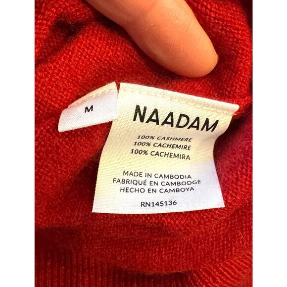 NAADAM Original 100% Cashmere Pullover Crewneck Sweater Holidays Size M - Picture 6 of 6